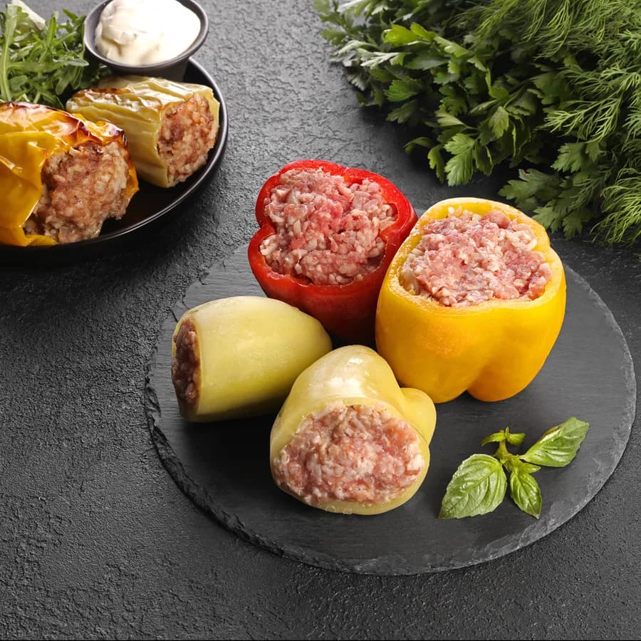 Перец фаршированный с говядиной