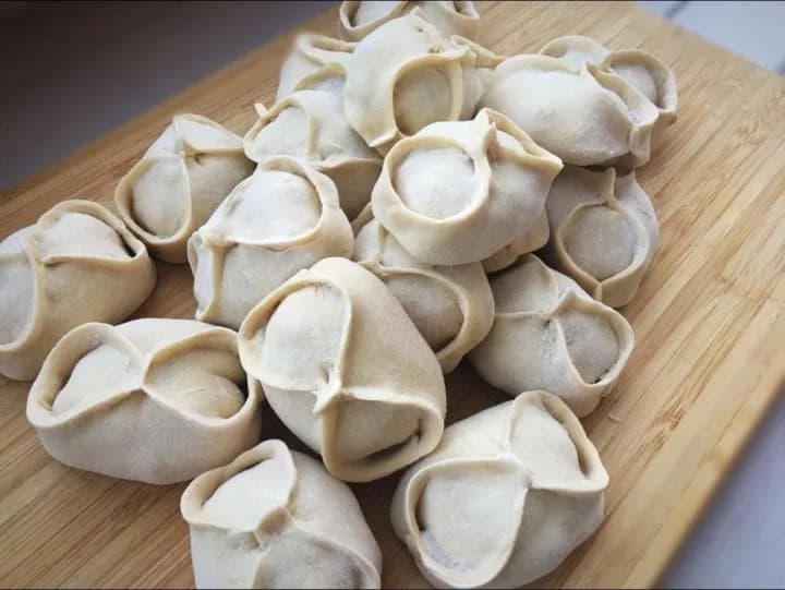 Манты с рубленым мясом говядины и картофелем